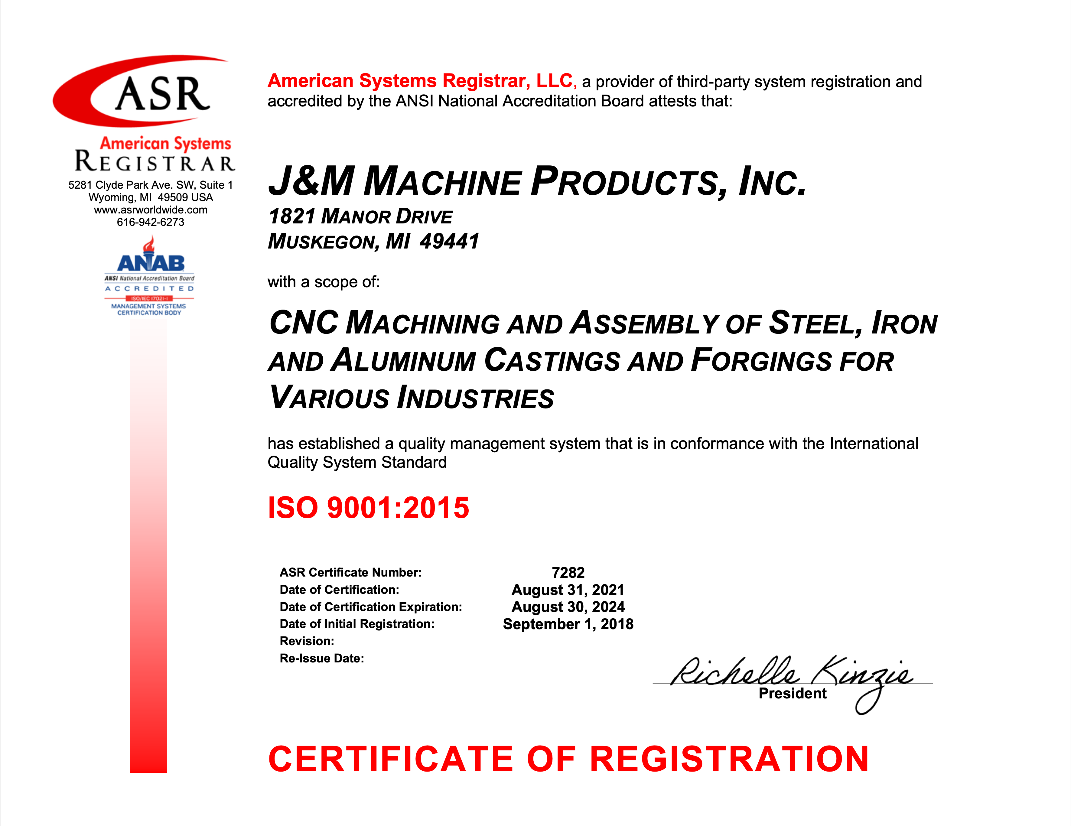 ISO Certification